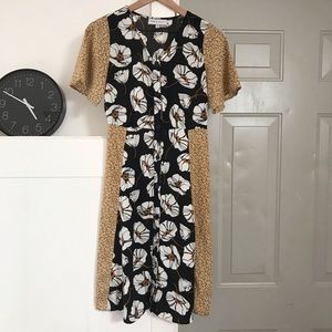 Piper & Scoot Floral Mixed Print Dress